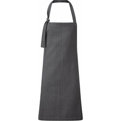Premier Workwear Dlouhá zástěra s laclem Regenerate z recyklovaného materiálu šedá Pantone Cool Gray 10C 86x72cm PW122