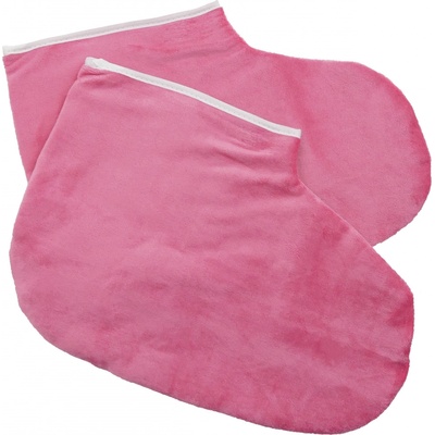 NANI froté parafínové návleky na nohy Premium růžové