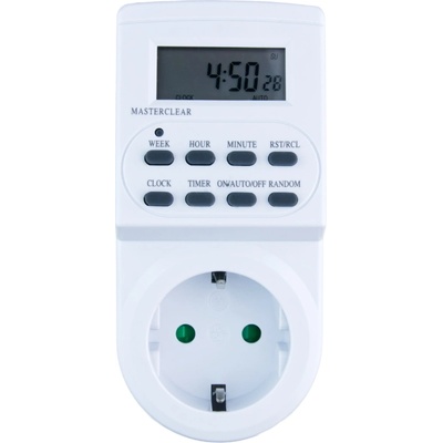 DPM dt03s - Таймер цифров, контакт шуко, бял (dt03s)