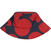 Bucket Rain Hat Danefæ dark navy/rust megadot