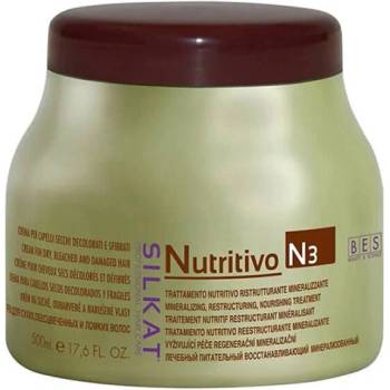 Bes beauty & science Подхранваща маска за суха и изтощена коса BES Silkat Nutritivo Mask N3 500ml