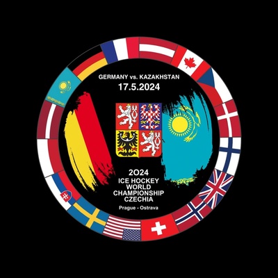 FansArena Puk Ice Hockey World Championship Czechia MS 2024 Dueling 17.5.2024 Germany vs. Kazakhstan