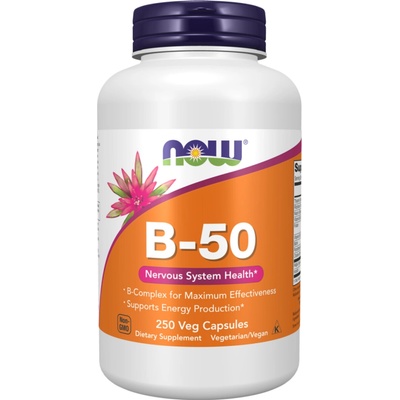Now Foods B-50 Vitamín B Complex 250 veg kapsúl