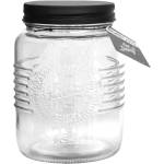 Horecano OLD FASHIONED-Буркан с метална винтова ЧЕРНА капачка 1lt (212987-BL-SS4) (0103257)