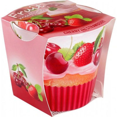 Bartek Candles Fruit Muffins - Cherry and Strawberry 115 g
