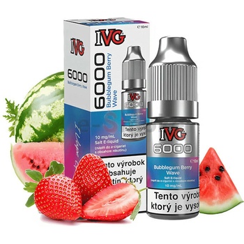 IVG 6000 Salt Bubblegum Berry Wave 10 ml 10 mg