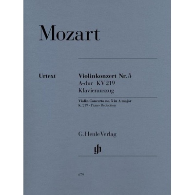 Violín Concerto no. 5 A major K. 219 noty pre husle a klavír