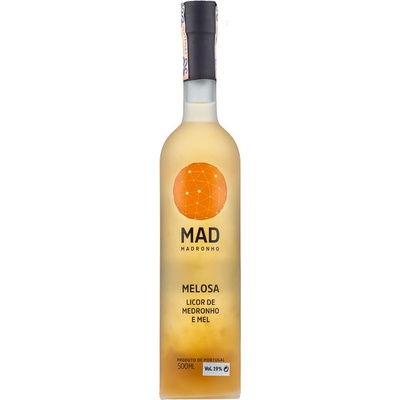 MAD Melosa Licor de Medronho e Mel 19% 0,5 l (čistá fľaša)