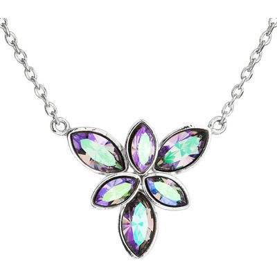 Pavona Stříbrný s krystaly Swarovski modrá kytička 32047.5