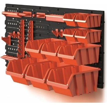 PROSPERPLAST Tabuľa na náradie, 800 x 195 x 400 mm, 1 + 1 + 4 + 3 + 3 zásuvky