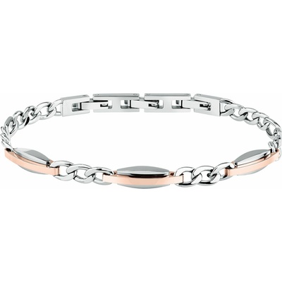 Trussardi Jemný bicolor náramok pre mužov T-Steel TJAXV38