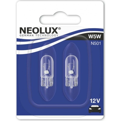 NEOLUX W5W 12V 5W W2,1x9,5d 2 ks N501-02B