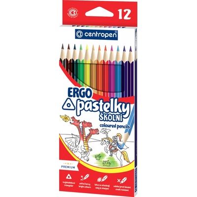 Centropen pastelky 9521 trojhranné 6 ks