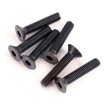 Traxxas винт с вътрешен шестостен M3x15mm с потъваща глава (6)