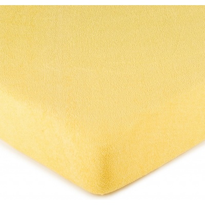 4Home froté prostěradlo žluté 90x200