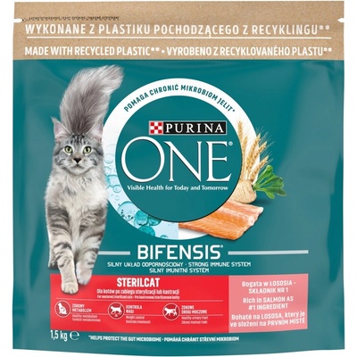 Purina ONE granule sterilcat losos 1,5 kg