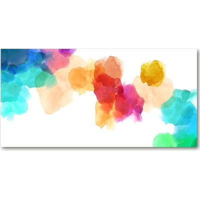 Fotoobraz na skle farebné škvrny 100x50 cm