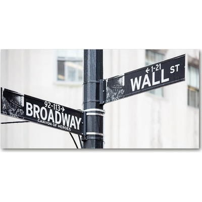 Foto obraz fotografie na skle Wall Street značka 100x50 cm