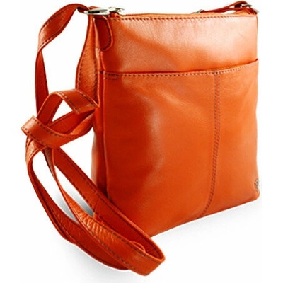 Arwel kožená oranžová crossbody kabelka Jenny