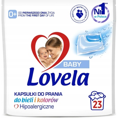 Lovela Baby hypoalergenní kapsle na praní bílého a barevného prádla 23 PD