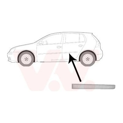 Ozdobná / ochranná lišta, dveře VAN WEZEL 5894425