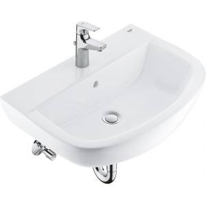 GROHE Мивка за баня BauFlow + смесител Bau Ceramic, 39644000, Grohe, снежно бяло (39644000)