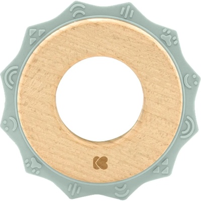 KikkaBoo Чесалка от дърво и силикон KikkaBoo - Gear Mint (31303020057)