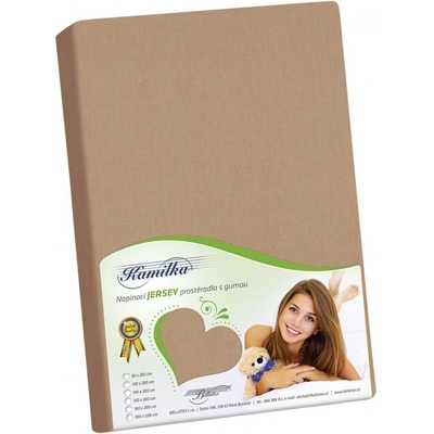 Bellatex prostěradlo jersey kávové 140x200