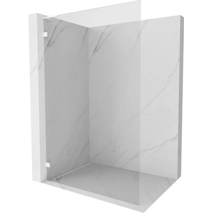Mexen Lunar L Душ стена Walk-in лява 70 x 200 см, прозрачна 8 мм, бяла - 830L-070-000-20-00-L (830L-070-000-20-00-L)