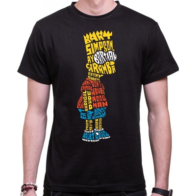 Fajntričko tričko Bart Simpson čierna