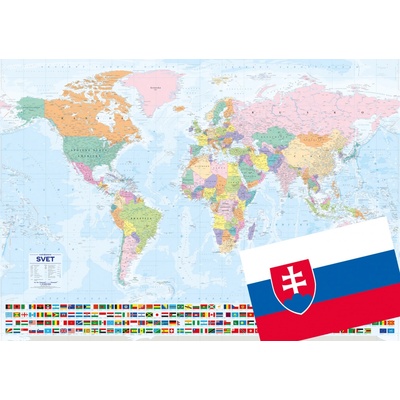 Kartografie PRAHA, a. s. Svet – štáty a územia – nástenná mapa – Zboží Dáma