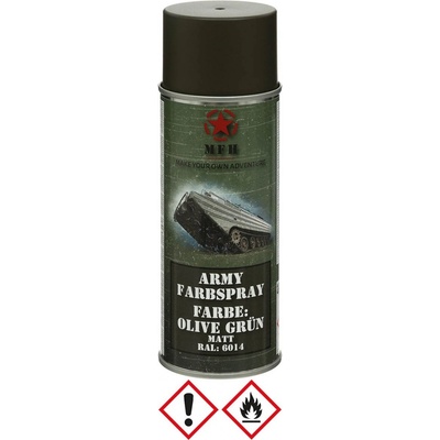 ARMY SPRAY FARBA RÝCHLO SCHNÚCA 400 ML OLIV ZELENÁ