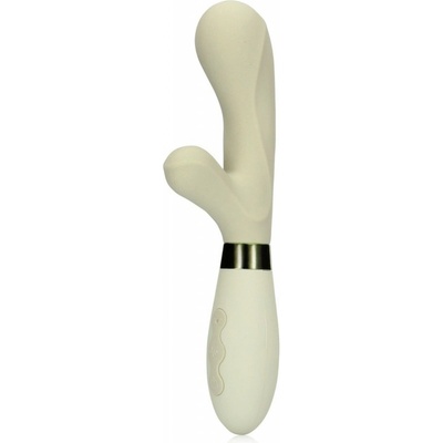 Shots Loveline Silicone Rabbit Vibrator Misty Green silikónový na bod G a klitoris 20,5 x 3,6 cm