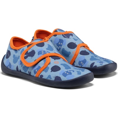 Affenzahn Slipper Cotton Movy Elephant modrá