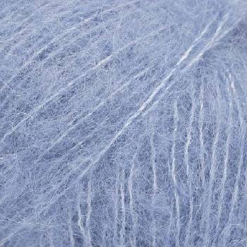 DROPS Design Brushed Alpaca Silk Uni Colour 28 Pacific Blue Плетива прежда (109828)