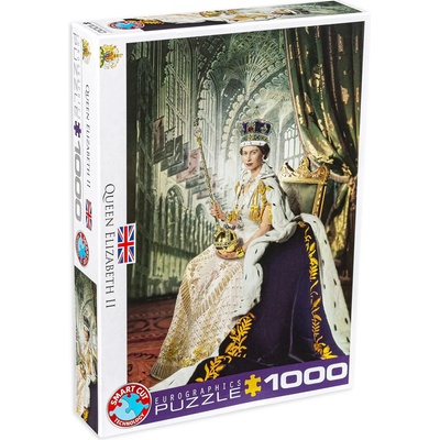 EUROGRAPHICS Пъзел Eurographics от 1000 части - Кралица Елизабет II (60000919)