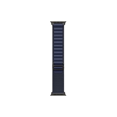 Apple Watch 49mm Loop: Navy Alpine Loop - Small - Black Titanium Finish (mypw3zm/a)