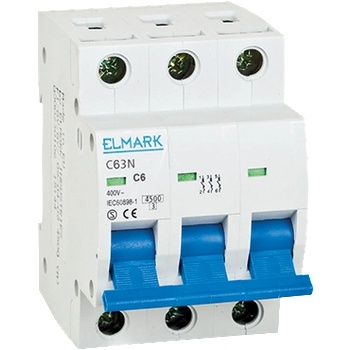 ELMARK АВТОМАТИЧЕН ПРЕДПАЗИТЕЛ c63n 2a 3p 6ka КРИВА b (41702n)