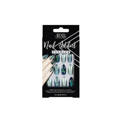 Ardell Изкуствени нокти Ardell Nail Addict Green Glitter Chrome (24 pcs)