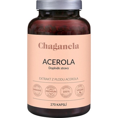 Chaganela Acerola přírodní vitamín C 270 kapslí