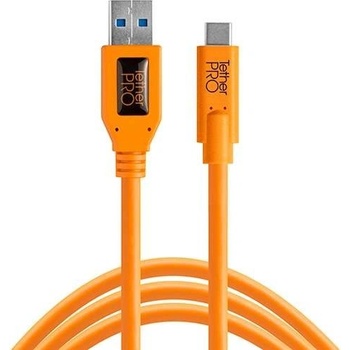 Tether Tools CUC3215-ORG USB 3.0 na USB-C, 4,6m, oranžový