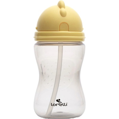 Lorelli Спортна бутилка със сламка Lorelli - 300 ml, жълта (10200960006)