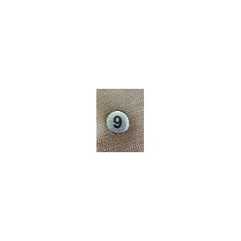 Image 1 of PREVENTA ЦИФРА 9 СРЕБРИСТ КРЪГ 4см (ck09-srk)