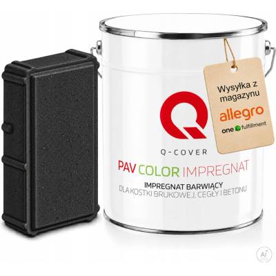 Q-COVER BARVICÍ IMPREGNACE NA DLAŽEBNÍ KÁMEN ČERNÁ BARVA RAL 9005 CIHLY BETONU 5L