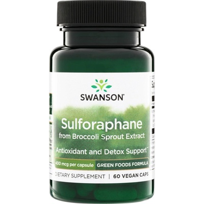 Swanson Sulforafan Brokolicové Klíčky 400 mcg 60 kapslí