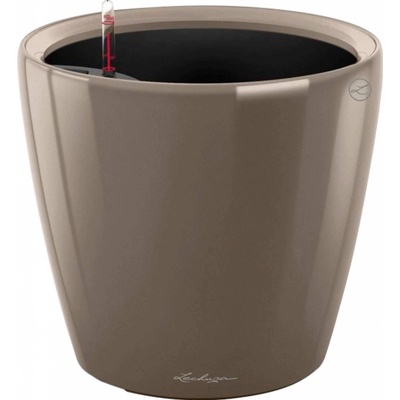 Lechuza Květináč Classico Premium LS 21 šedohnědá lesklá 22 x 21 cm – Hledejceny.cz