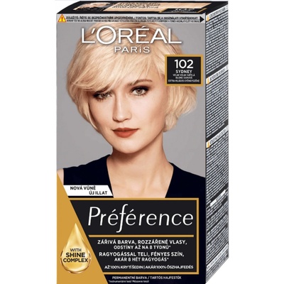 L'Oréal Féria Préférence 102 veľmi veľmi svetlá blond duhová