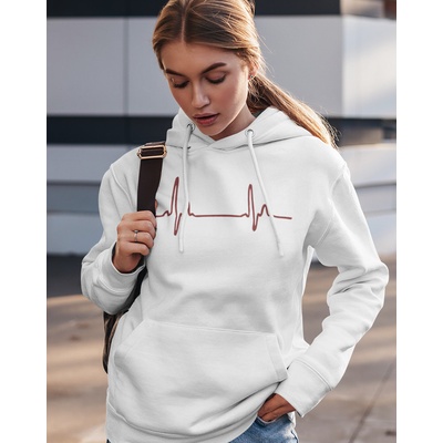 Dámská mikina pro doktorky a sestřičky Pulz bílá Canvas – Zboží Mobilmania