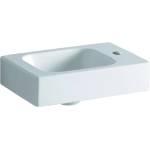 Geberit iCon - Умивалник без преливник с отвор вдясно, 38x28 см, с KeraTect, бял 124736600 (124736600)