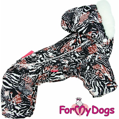 FOR MY DOGS Overal JUNGLE VIBE o-bílý
